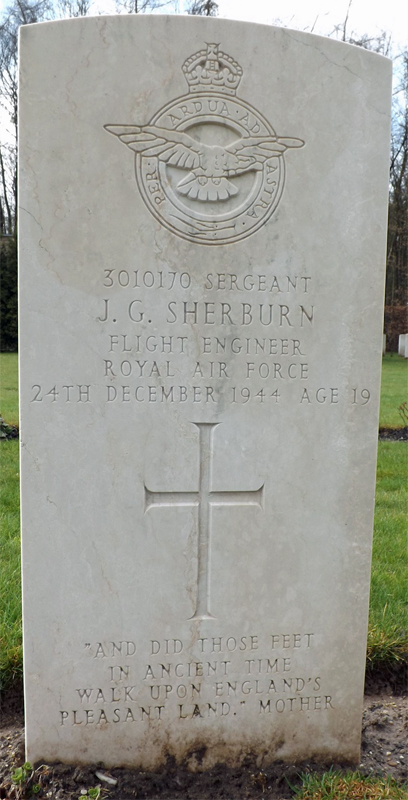 Sgt John Geoffrey Sherburn<br /><br /><br />died on active duty - December 24th, 1944